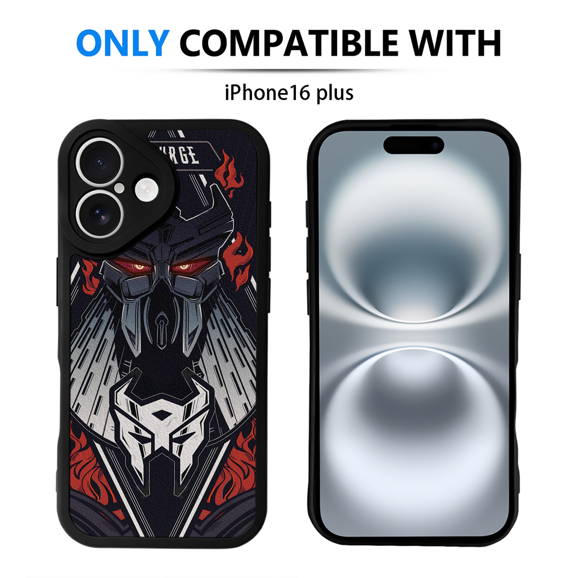 （画像用） Transformers トランスフォーマー 【iPhone 16シリーズ対応】シリコンスマホケース（レザー調） 材質：シリコン